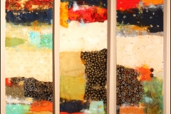 Tiersky-Abstraction-Resin-Series-Mixed-media-on-wood-box-16x54x1-each-panel
