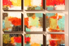 Tiersky-Nine-Squares-Mixed-media-resin-16x16x3